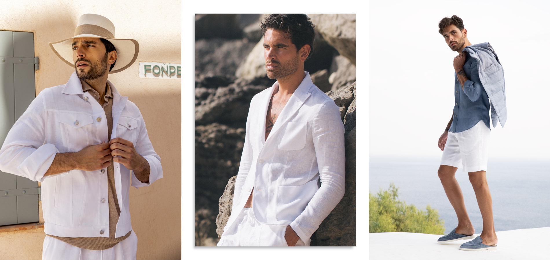 Men's Linen Jackets & Coats