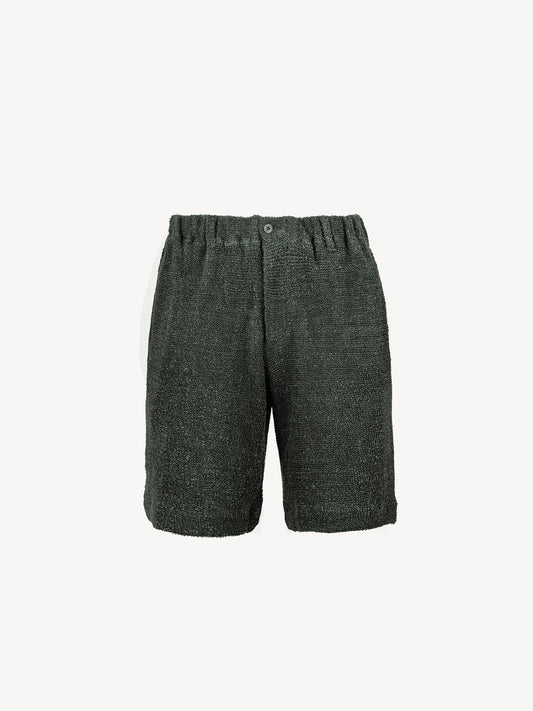 Bermuda Herme Terry green 100% Capri front