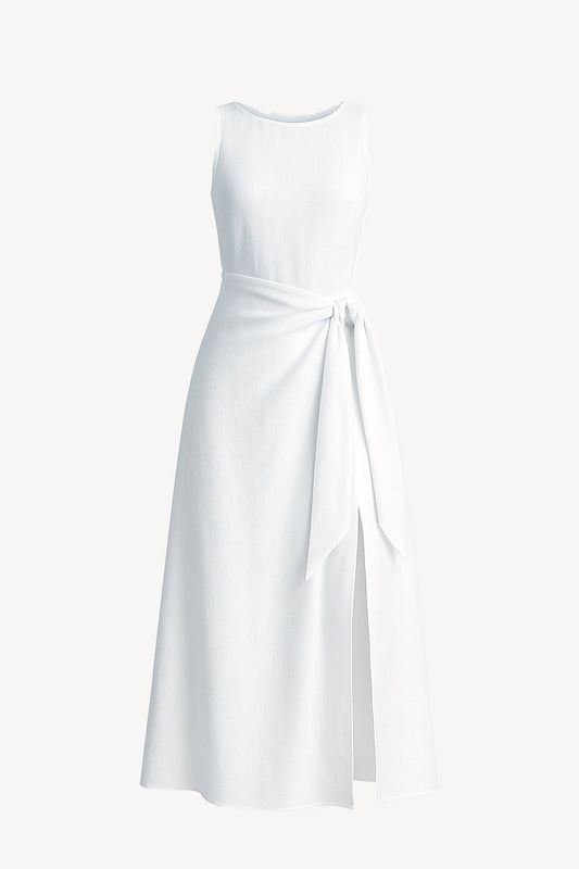 Abito Sofi white 100% Capri front