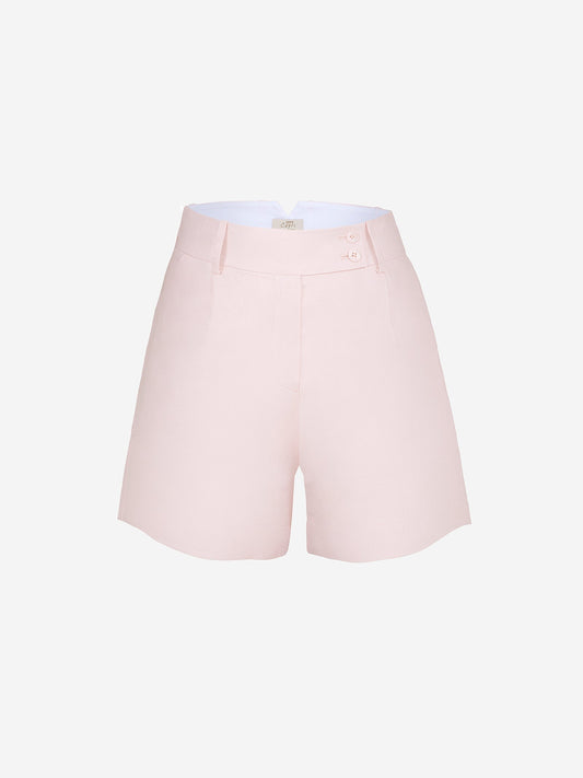 Shorts Katie pink color 100% Capri front