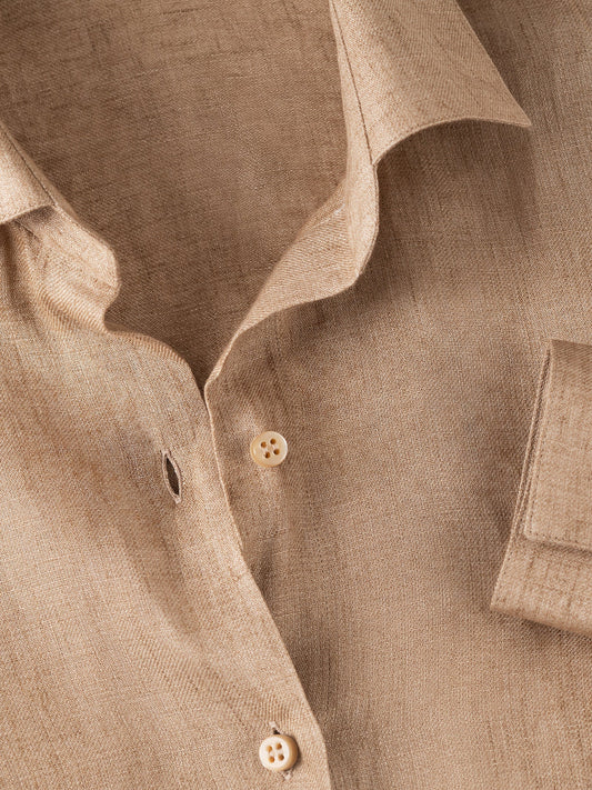 Giulietta Shirt camel 100% Capri details