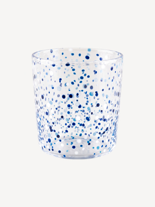 Hand Blown Water Glass Rain