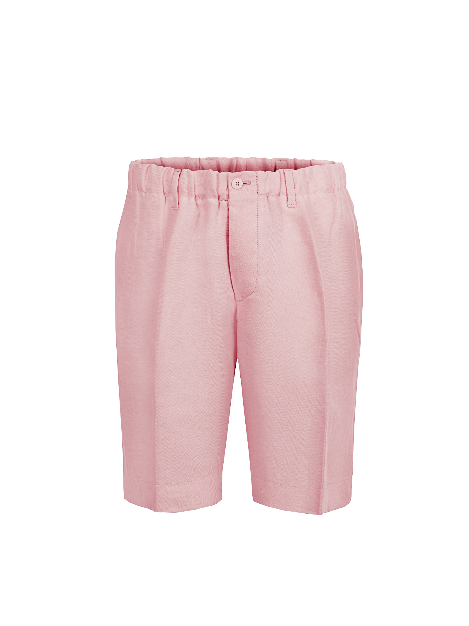 Bermuda Capri for men 100% Capri pink linen pant front