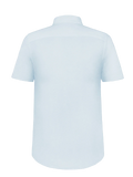 Camicia Portofino for man 100% Capri linen aquamarine t-shirt back