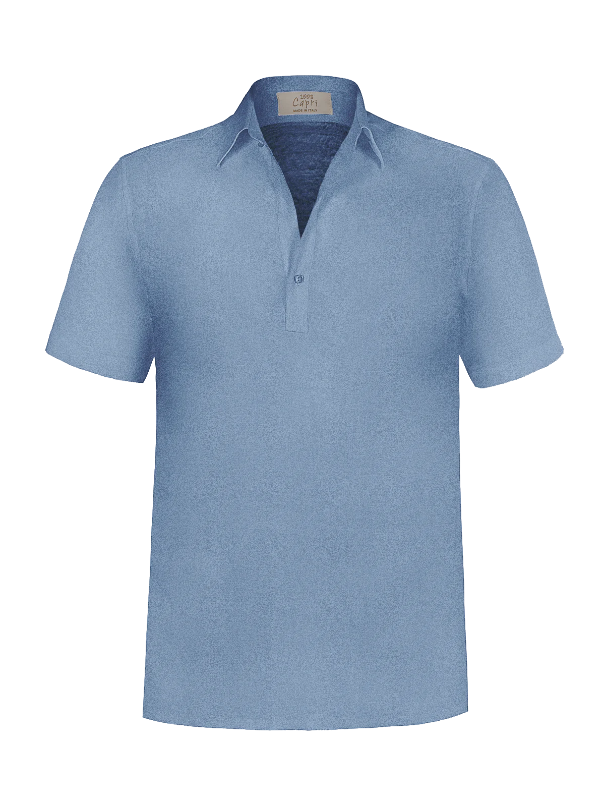 Camicia Portofino for man 100% Capri linen jeans t-shirt front