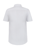 Camicia Portofino for man 100% Capri linen white t-shirt back