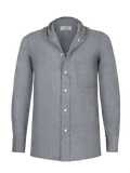 #color_dark-grey Camicia Cappuccio 100% Capri dark grey linen t-shirt front