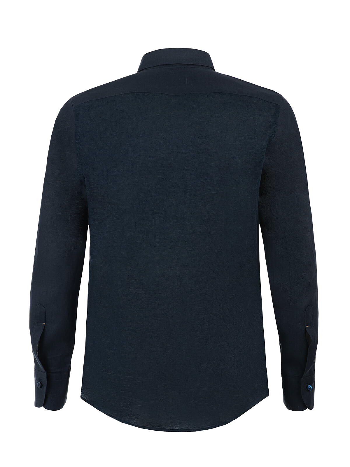 Camicia Mykonos 100% Capri blue linen shirt back Camicia Mykonos 100% Capri blue linen shirt back
