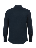 Camicia Mykonos 100% Capri blue linen shirt back