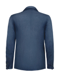 Giacca St. Tropez 100% Capri blue linen jacket for man  back Giacca St. Tropez 100% Capri blue linen jacket for man  back