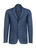 Giacca St. Tropez 100% Capri blue linen jacket for man front  Giacca St. Tropez 100% Capri blue linen jacket for man front