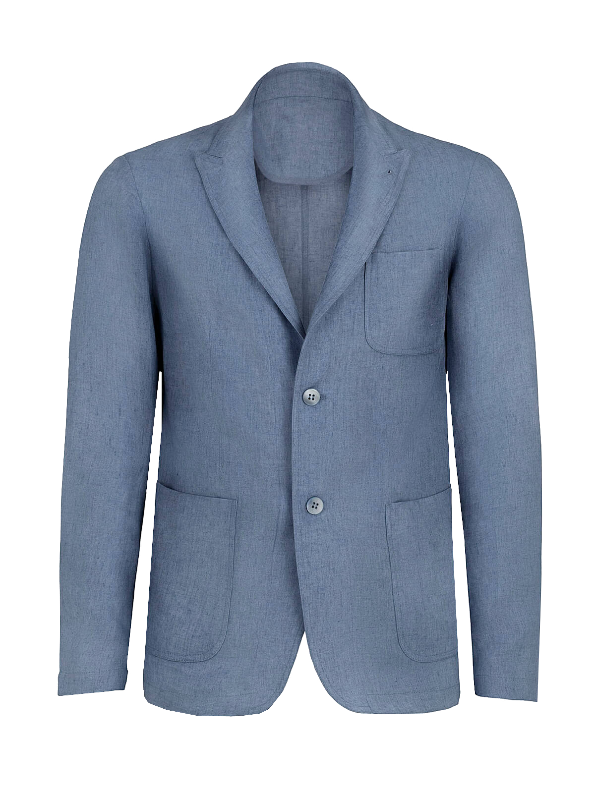 Giacca St. Tropez 100% Capri jeans linen jacket for man front Giacca St. Tropez 100% Capri jeans linen jacket for man front