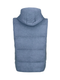 Gilet Cappuccio 100% Capri jeans linen gilet back Gilet Cappuccio 100% Capri jeans linen gilet back
