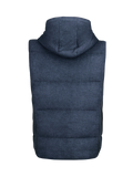 Gilet Cappuccio 100% Capri denim linen gilet back Gilet Cappuccio 100% Capri denim linen gilet back
