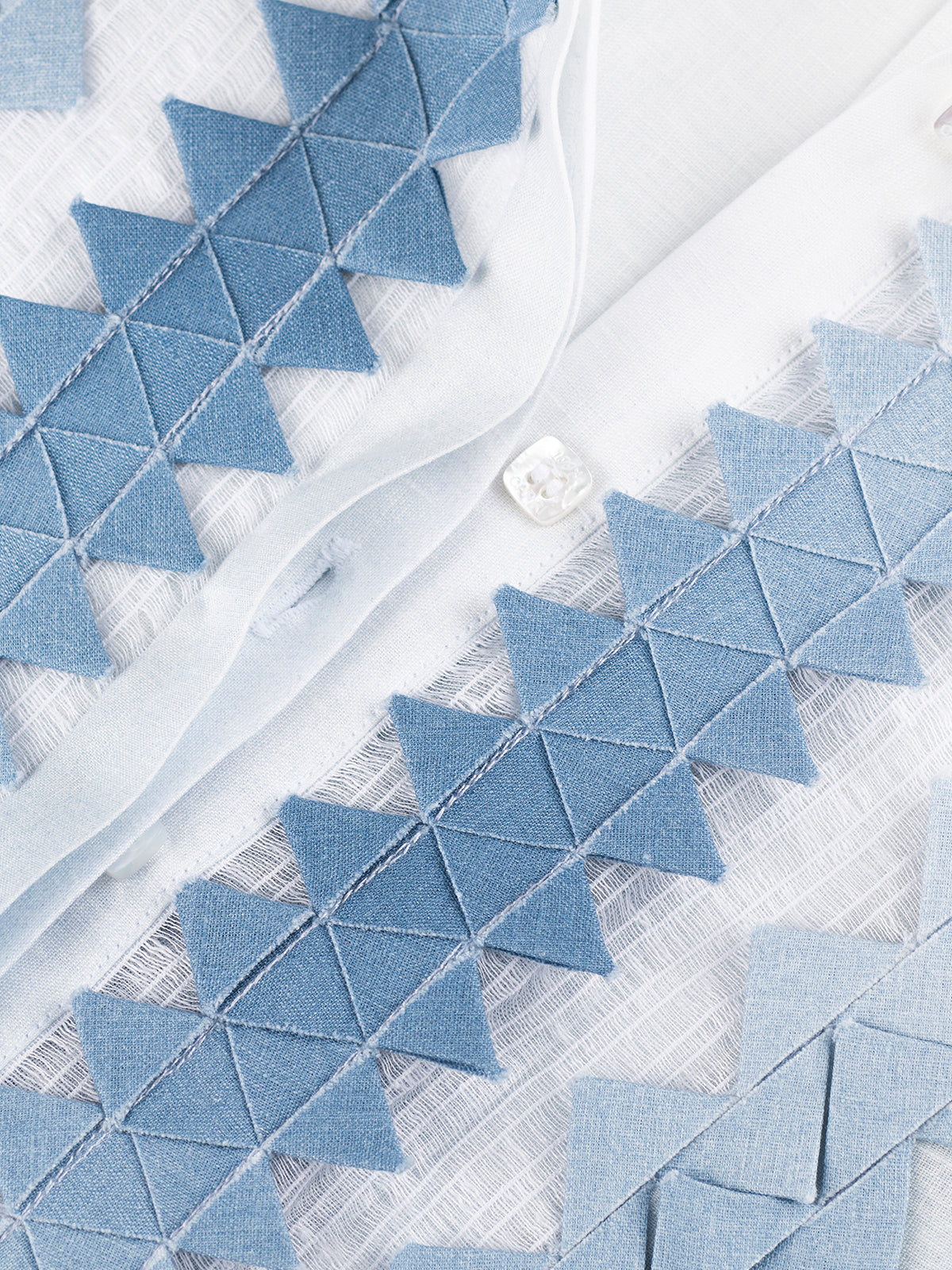 Origami Linen Shirt Jeans Faded details Origami Linen Shirt Jeans Faded details