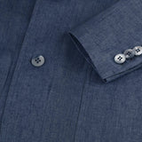 Giacca St. Tropez 100% Capri blue linen jacket for man  detail Giacca St. Tropez 100% Capri blue linen jacket for man  detail