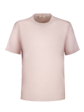 T-Shirt M/C 100% Capri pink linen t-shirt front T-Shirt M/C 100% Capri pink linen t-shirt front