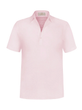 Camicia Portofino for man 100% Capri linen pink t-shirt front