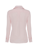 Classy linen shirt for woman 100% Capri pink shirt back