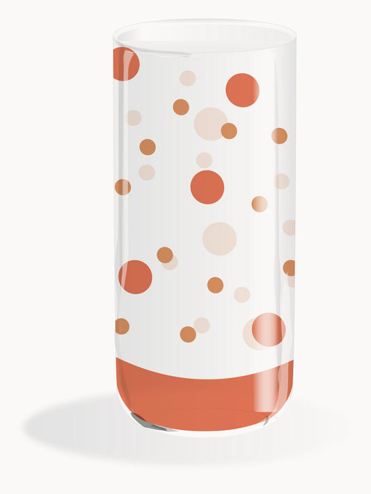 drink glass coral harlequin 100% Capri design