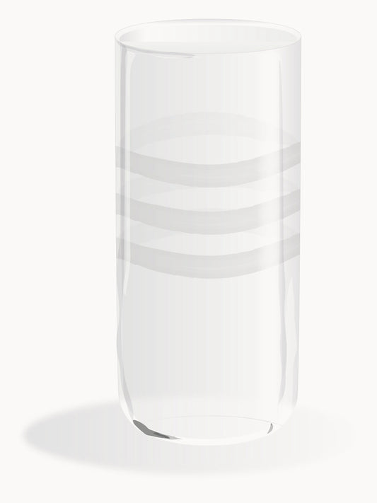 drink glass white zoom 100% Capri design