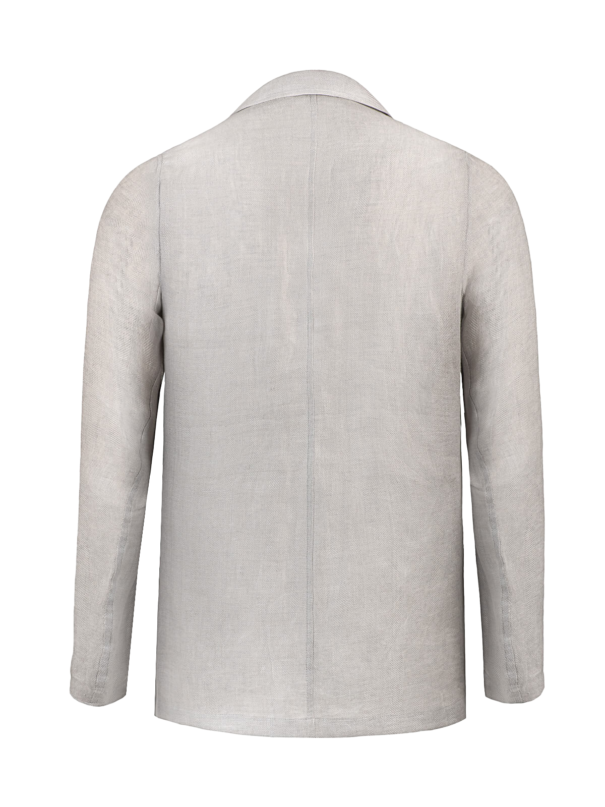 Giacca Sud Man 100% Capri light grey linen jacket back