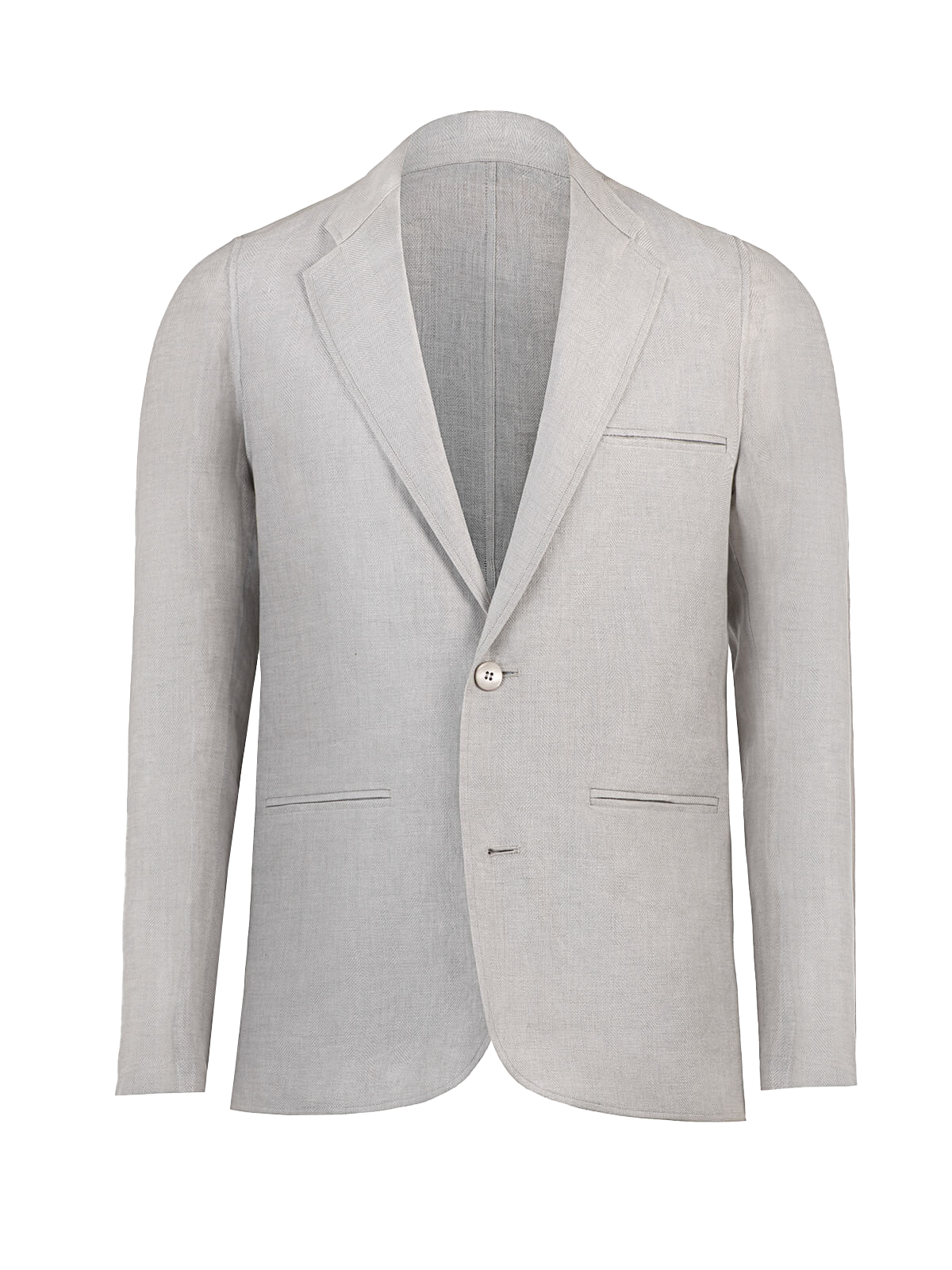 Giacca Sud Man 100% Capri light fgrey linen jacket front Giacca Sud Man 100% Capri light fgrey linen jacket front