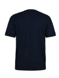 T-Shirt M/C 100% Capri blue linen t-shirt back T-Shirt M/C 100% Capri blue linen t-shirt back