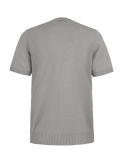 T-Shirt M/C 100% Capri light grey linen t-shirt back T-Shirt M/C 100% Capri light grey linen t-shirt back