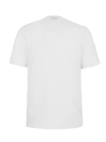 T-Shirt M/C 100% Capri white linen t-shirt back T-Shirt M/C 100% Capri white linen t-shirt back