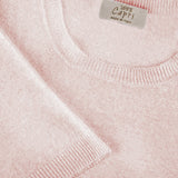 T-Shirt M/C 100% Capri pink linen t-shirt detail