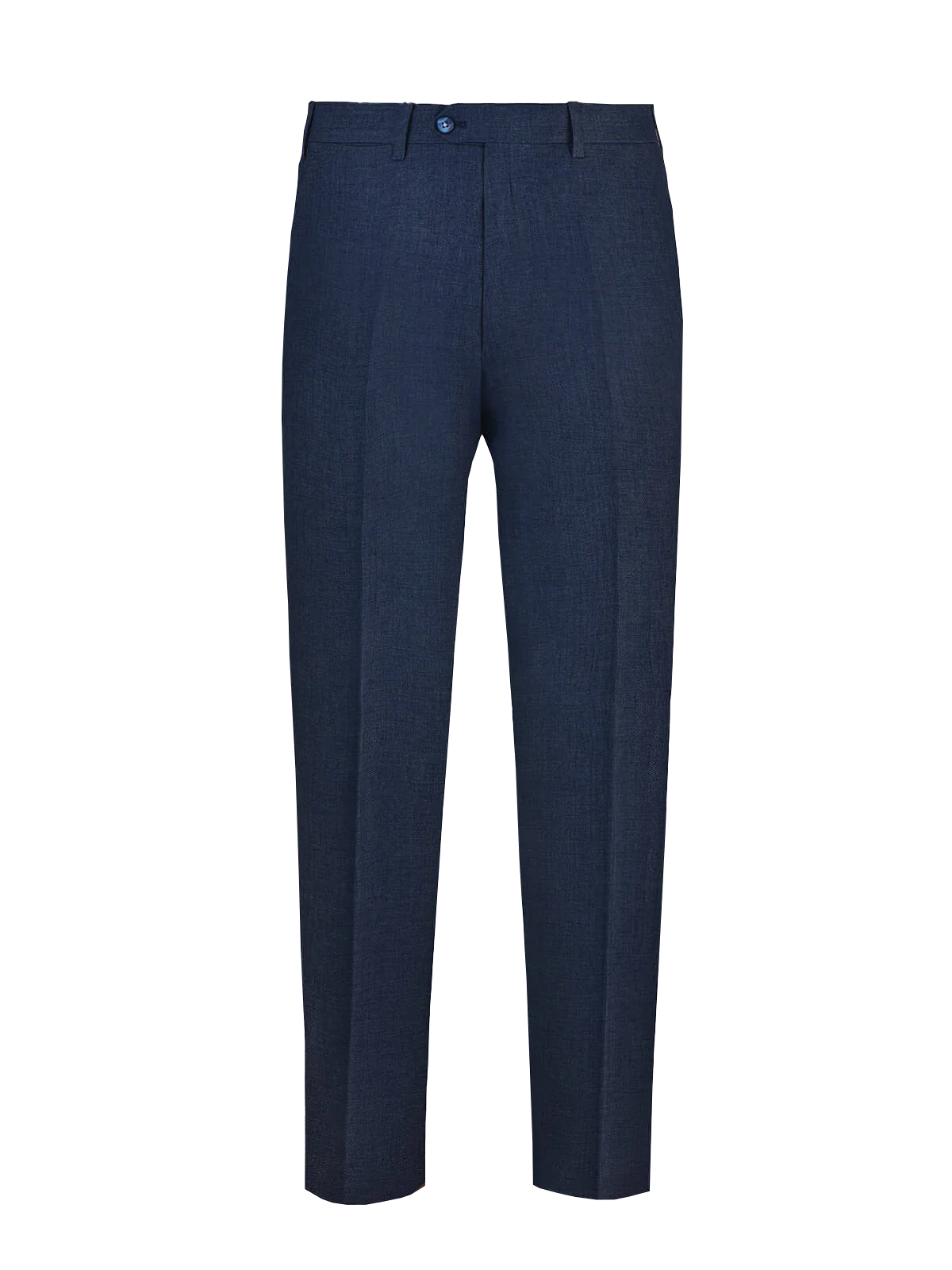 Pantalone Brezza 100% capri for man linen blue trouser front