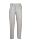 Pantalone Positano 100% capri for Man linen nut trouser front