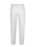 Pantalone Positano 100% capri for Man linen white trouser back