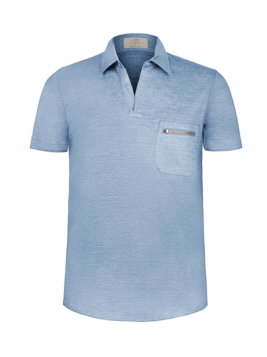 Polo taschino zip jeans 100% Capri front