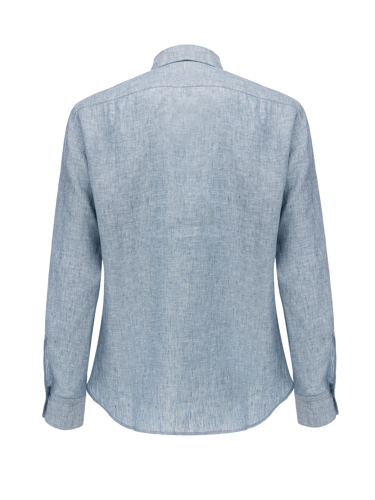 Reversible linen shirt for man 100% Capri linen light jeans shirt back side 2