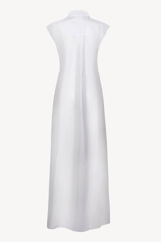 Camicia Mare New 100% Capri white linen shirt back