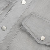 Camicia Denim details light grey color 100% Capri Camicia Denim details light grey color 100% Capri