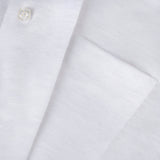 Camicia Short Sleeve 100% Capri white linen shirt detail Camicia Short Sleeve 100% Capri white linen shirt detail