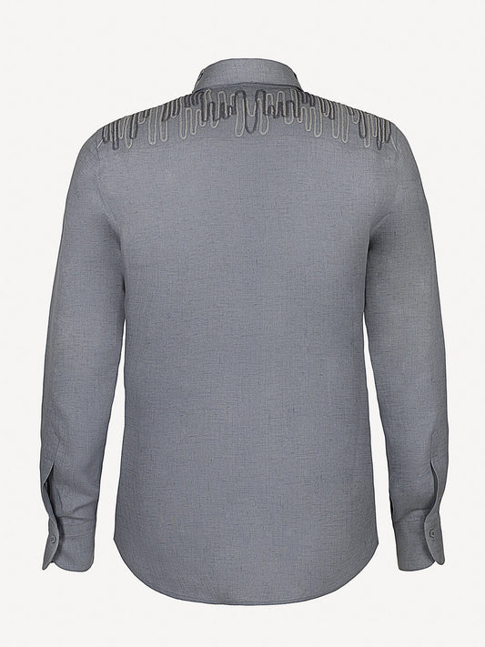 Camicia New Onda back dark grey 100% Capri