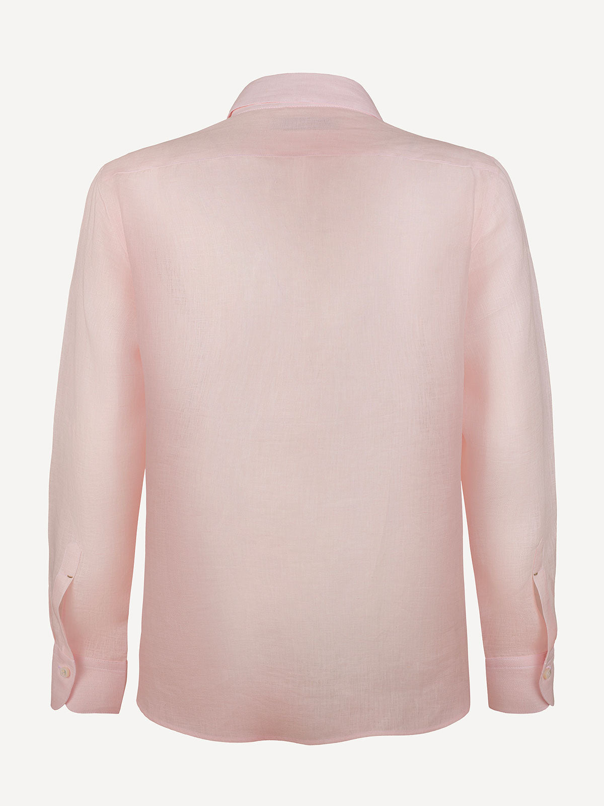 Camicia Hand Made 100% Capri pink linen shirt back