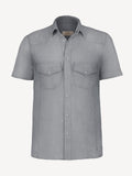 Camicia Denim front dark grey color 100% Capri Camicia Denim front dark grey color 100% Capri