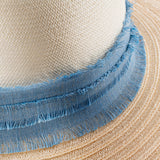 Capri Linen Hat for woman 100% Capri jeans straw hat detail