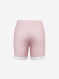 Short Brio 100% Capri pink and white linen short back Short Brio 100% Capri pink and white linen short back