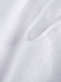 Top Betty 100% Capri white linen top detail Top Betty 100% Capri white linen top detail