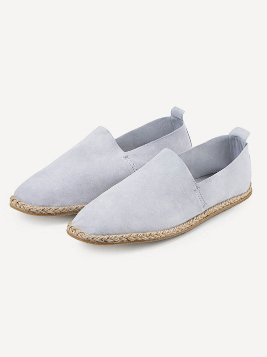 Espadrillas Camoscio for man 100% Capri elegant light grey espadrillas