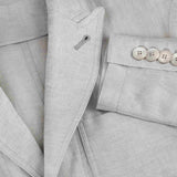 Giacca St. Tropez 100% Capri light grey linen jacket for man  detail Giacca St. Tropez 100% Capri light grey linen jacket for man  detail