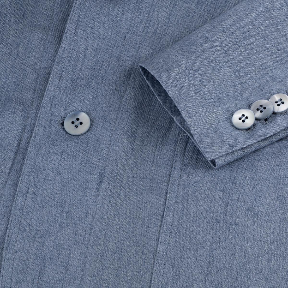 Giacca St. Tropez 100% Capri jeans linen jacket for man  detail Giacca St. Tropez 100% Capri jeans linen jacket for man  detail