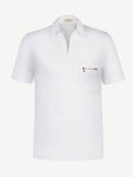 Polo Taschino Zip White 100% Capri Polo Taschino Zip White 100% Capri