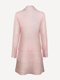 Abito Athina 100% Capri pink linen dress back
